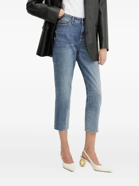 Armani Exchange frayed-hem five-pocket jeans
