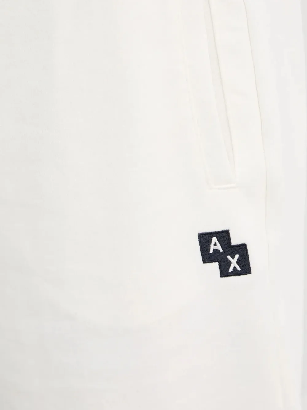 Armani Exchange Shorts met logo Wit