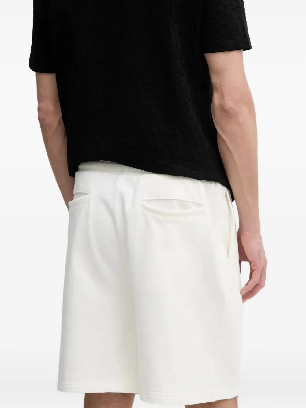 Armani Exchange Shorts met logo Wit