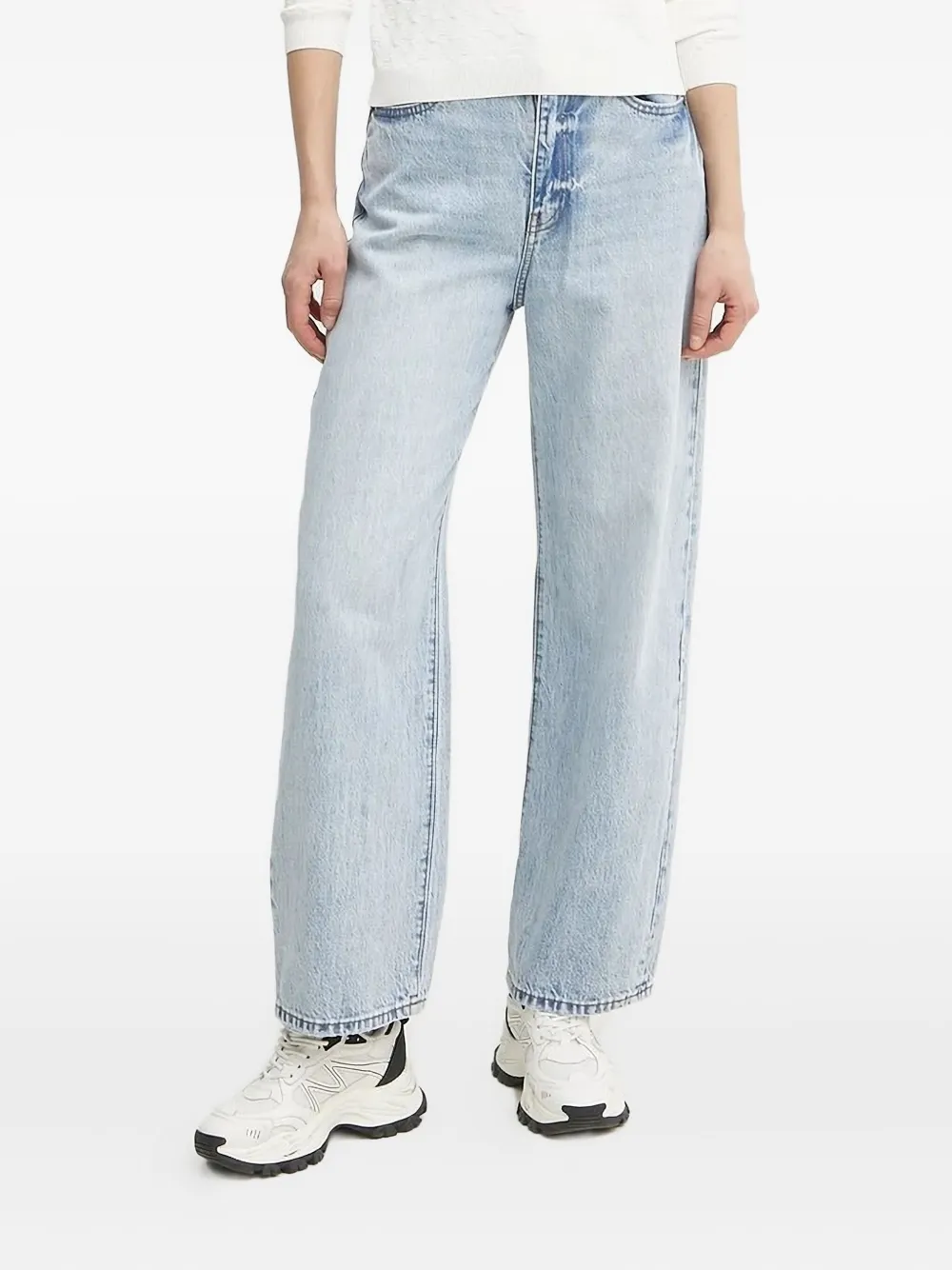 Armani Exchange light-wash logo-patch denim jeans | Blue | Image 1