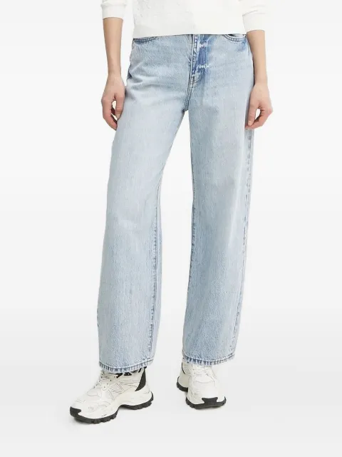 Armani Exchange light-wash logo-patch denim jeans