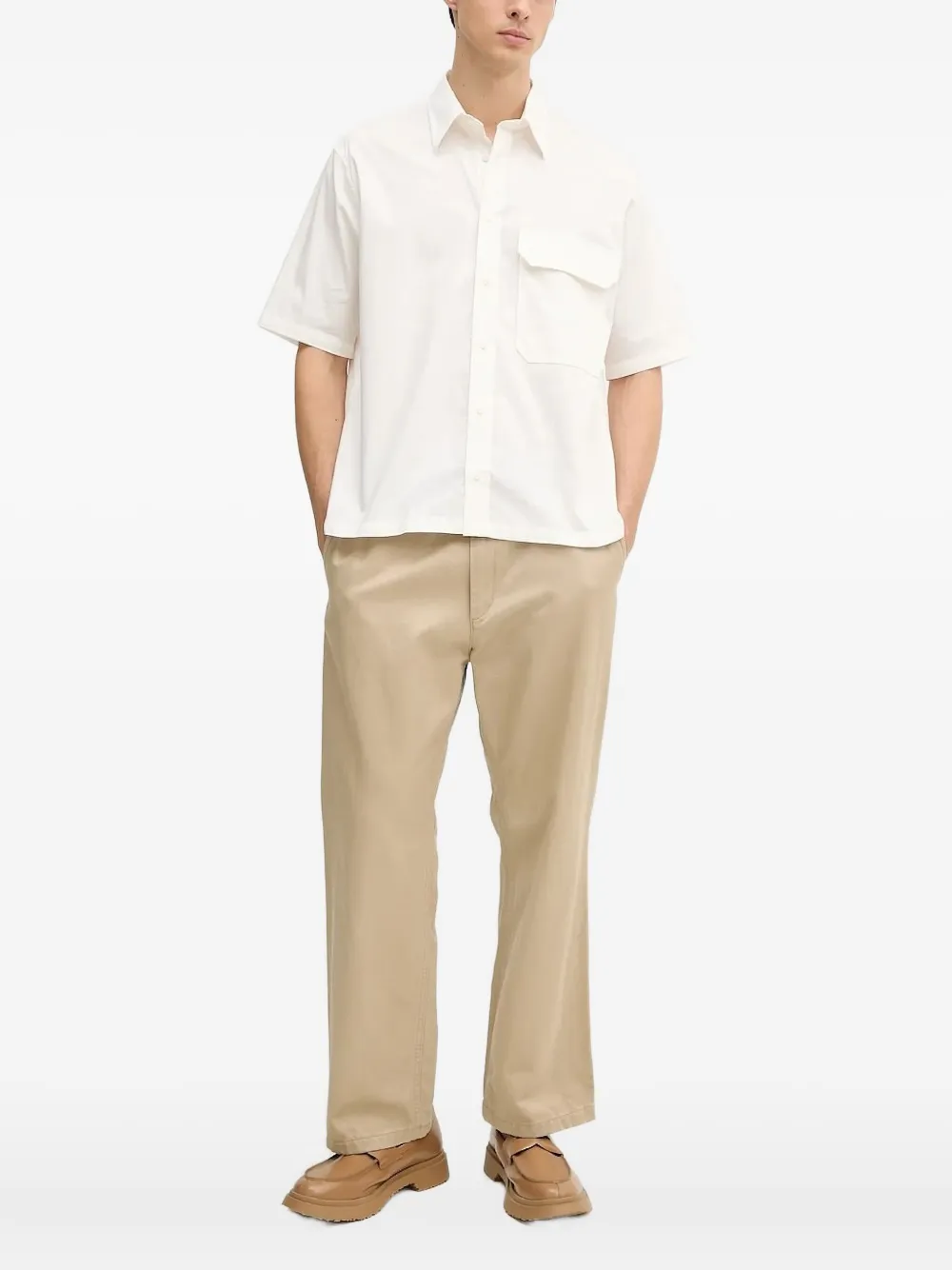 Armani Exchange pocket short-sleeve shirt Wit
