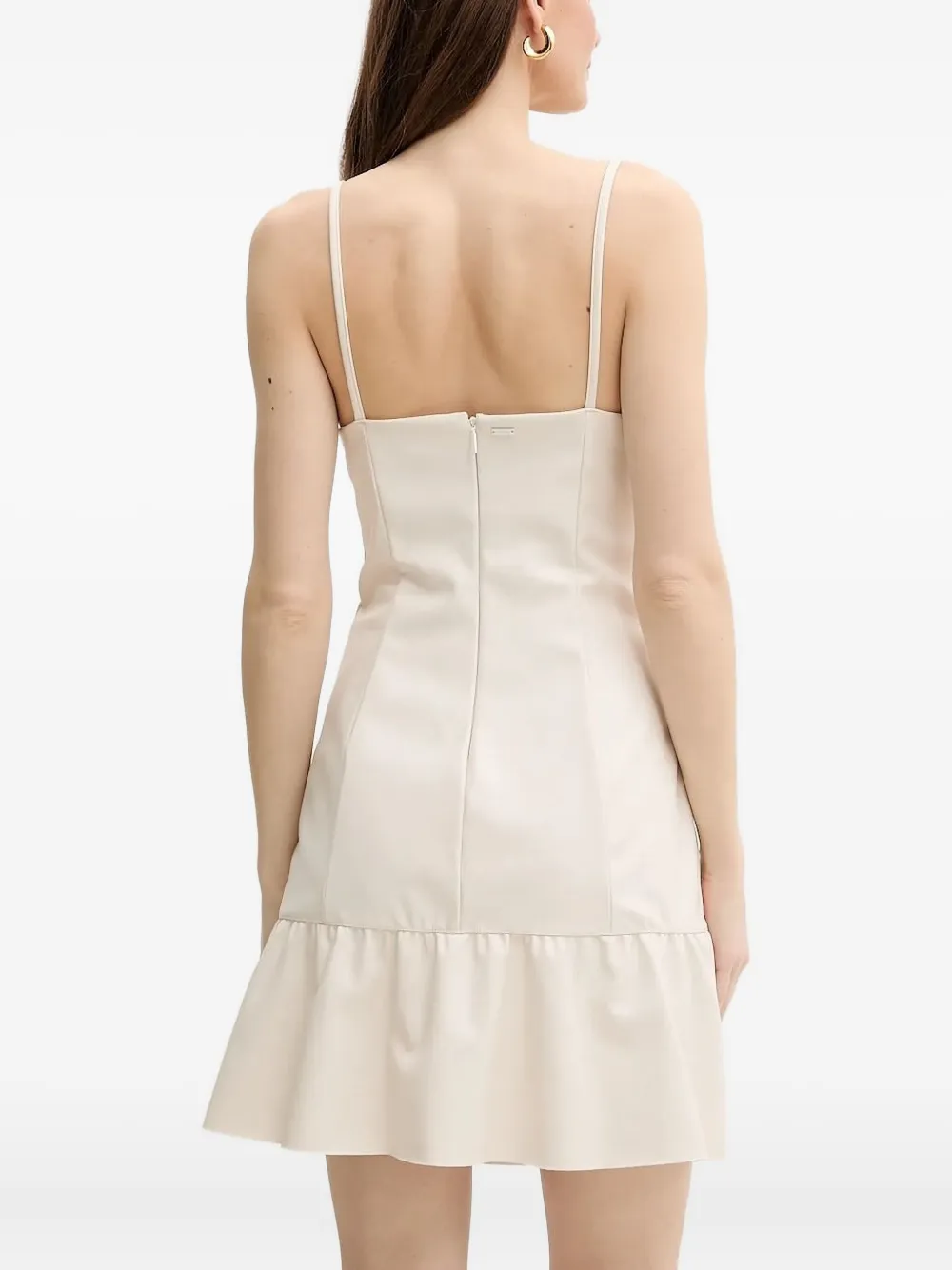 Armani Exchange Mini-jurk met ruches - Beige