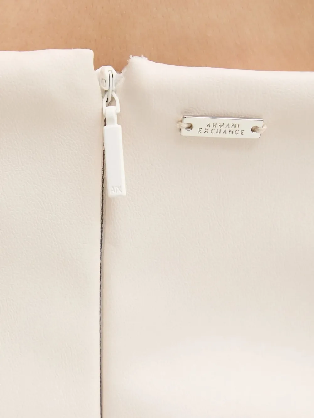 Armani Exchange Mini-jurk met ruches Beige