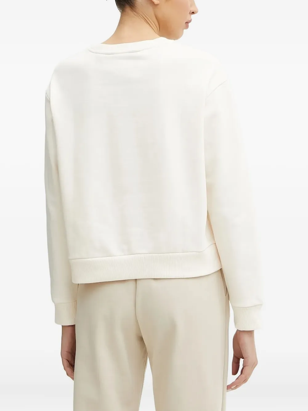 Armani Exchange logo-embellished sweatshirt Wit
