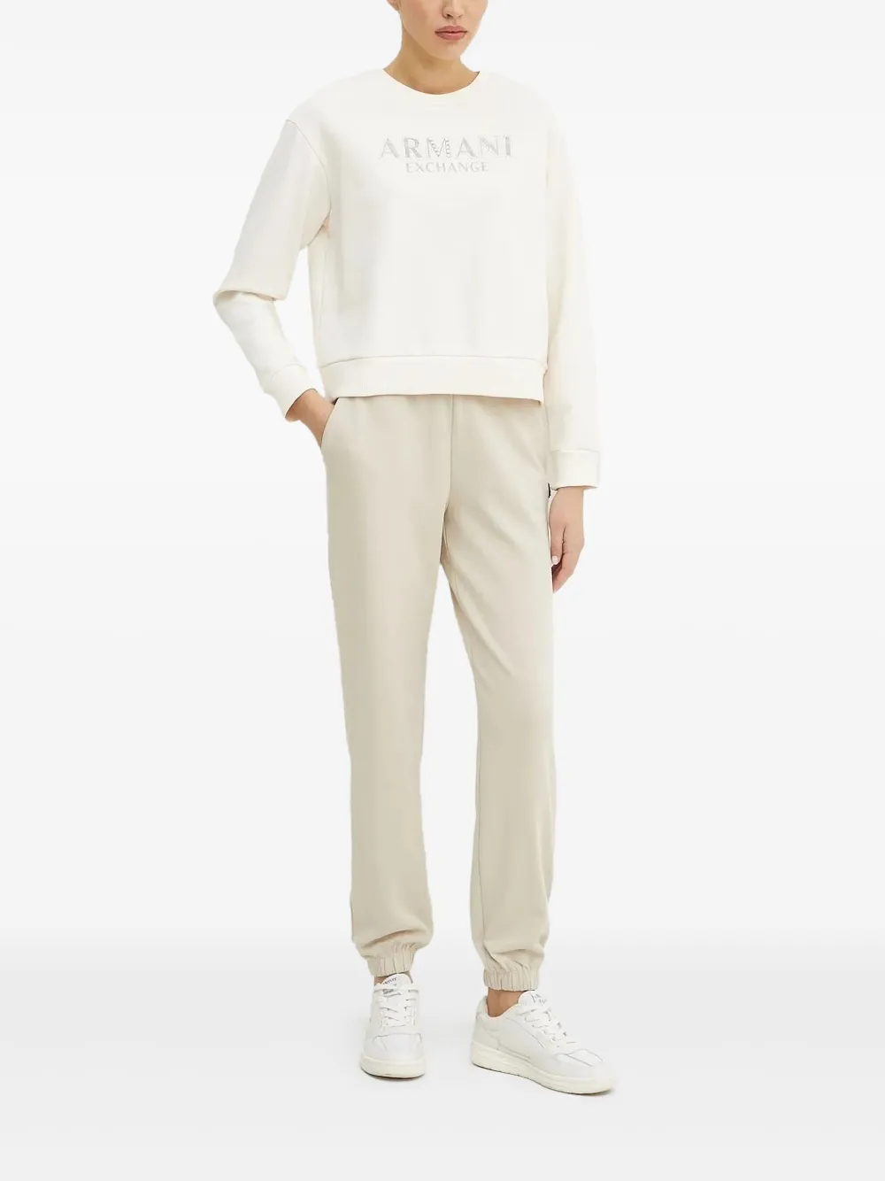 Armani Exchange logo-embellished sweatshirt | White | Image 1