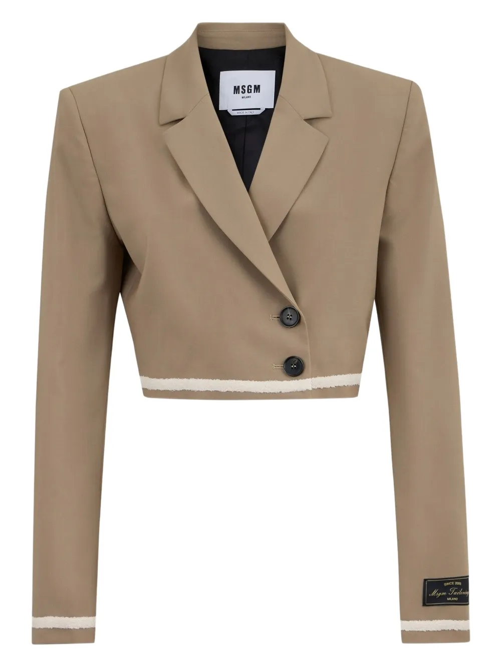 MSGM cropped blazer | Brown | Image 1