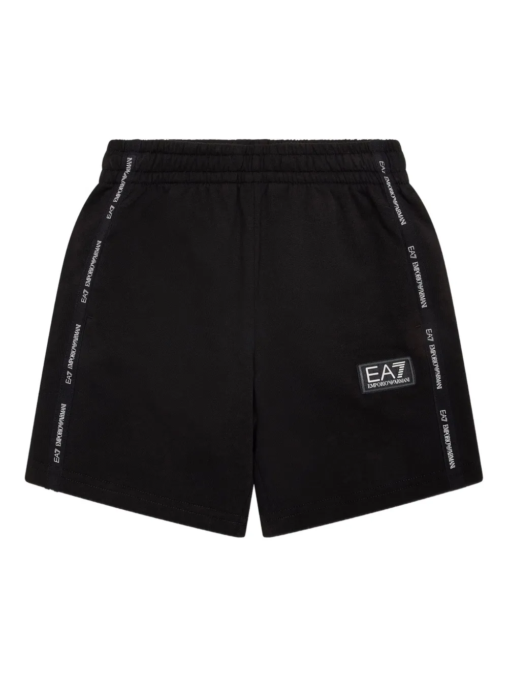 Emporio Ar i Kids Shorts met logopatch Zwart