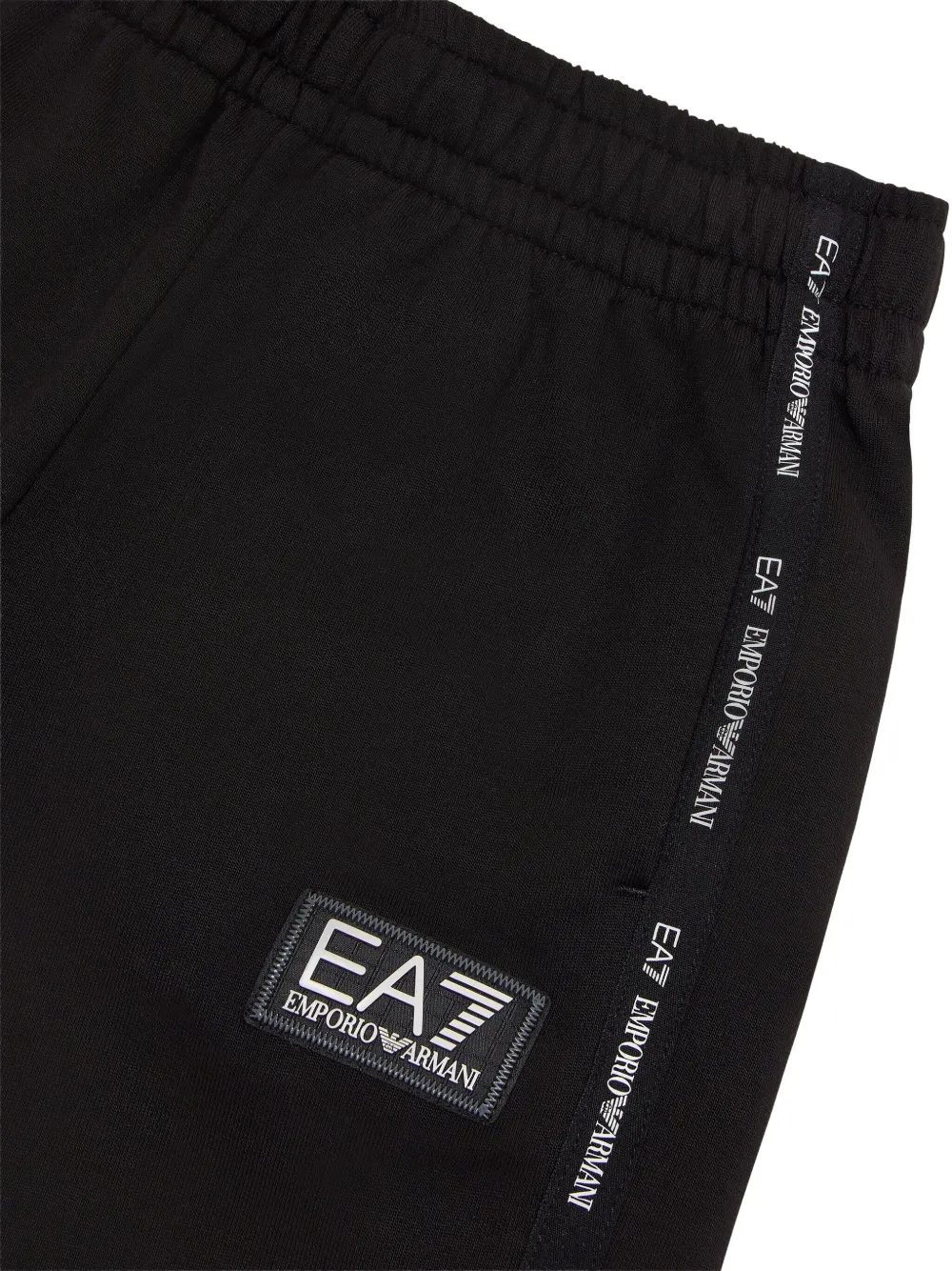 Emporio Armani Kids Shorts met logopatch Zwart