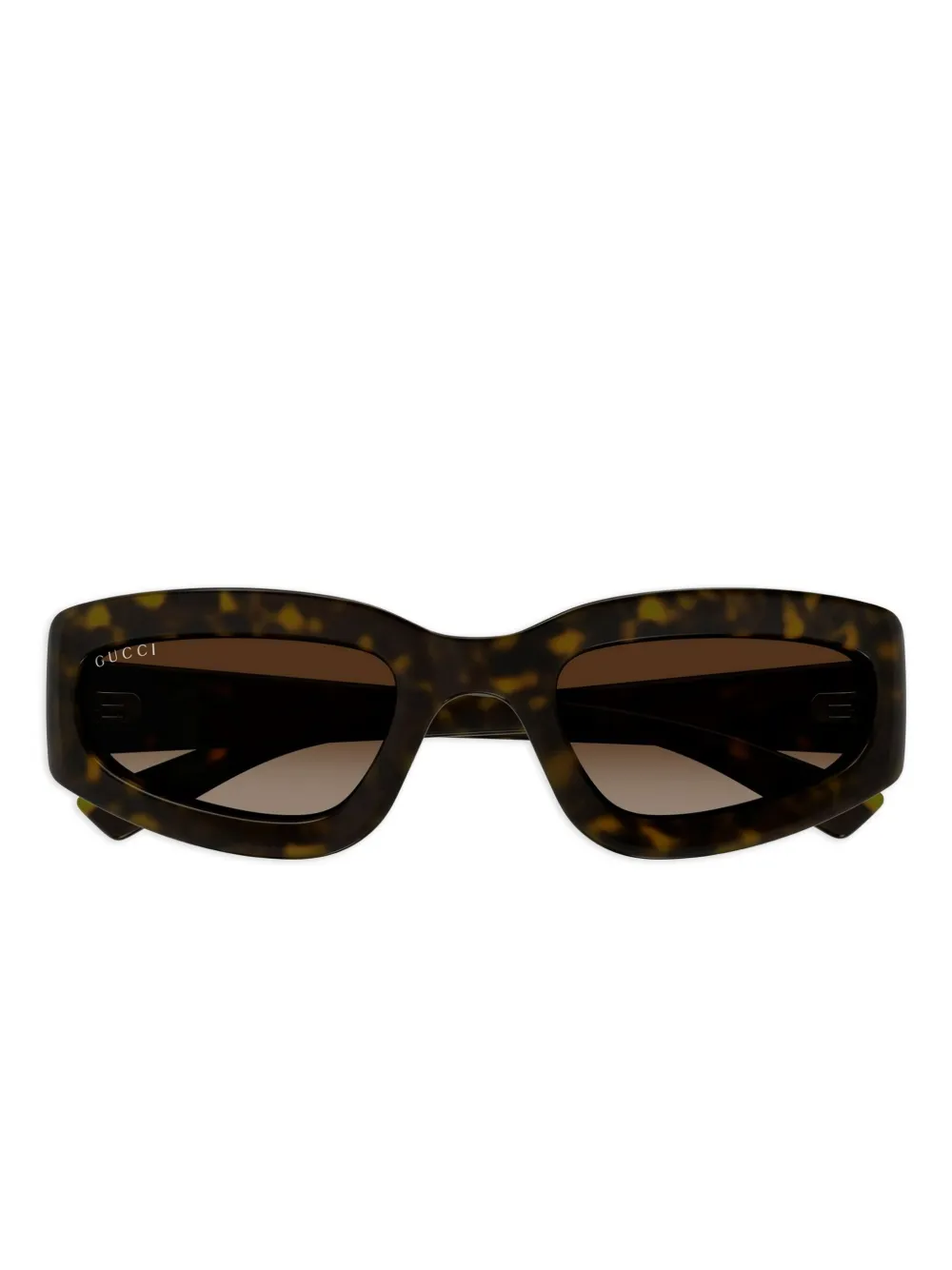 Gucci havana-pattern sunglasses Bruin