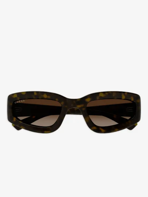 Gucci Eyewear lunettes de soleil à motif havane