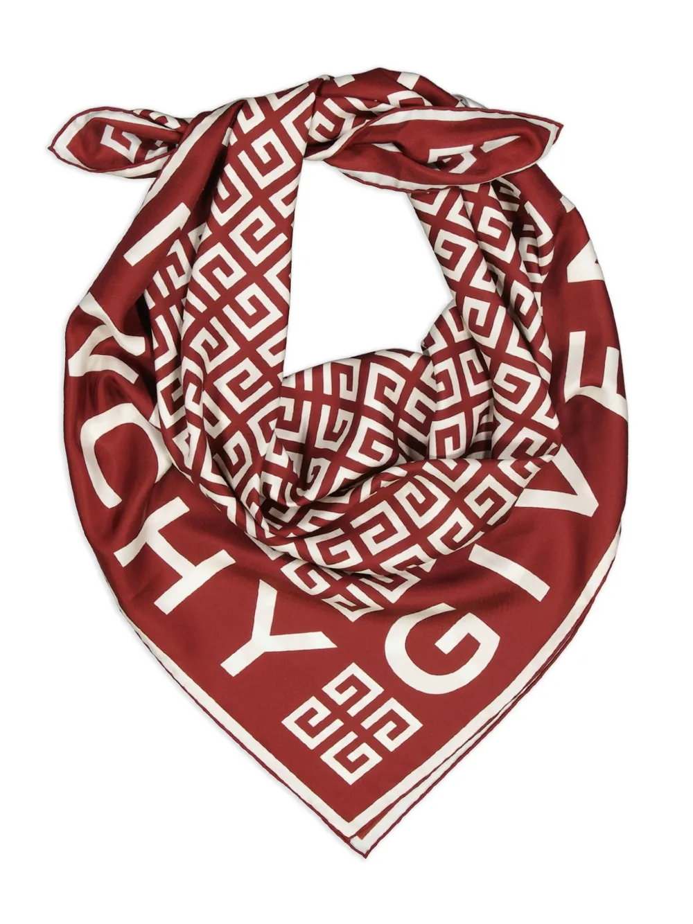 Givenchy Sjaal met 4G print Rood