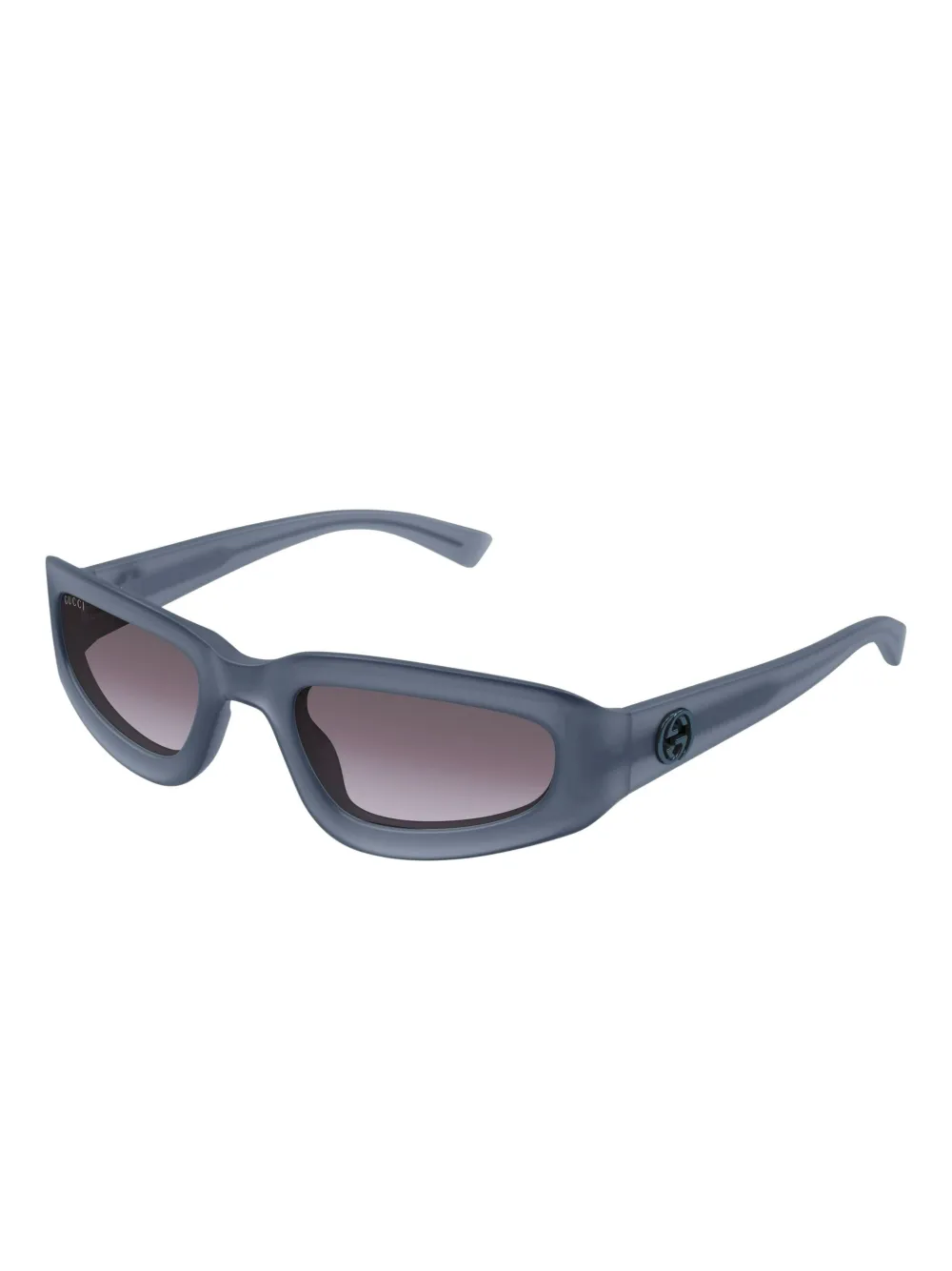 Gucci Eyewear Zonnebril met geometrisch montuur Grijs