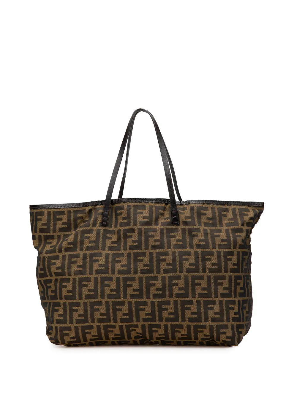 Fendi Pre-Owned 2000-2010 Medium Zucca Canvas Roll tote bag | Brown | Image 1