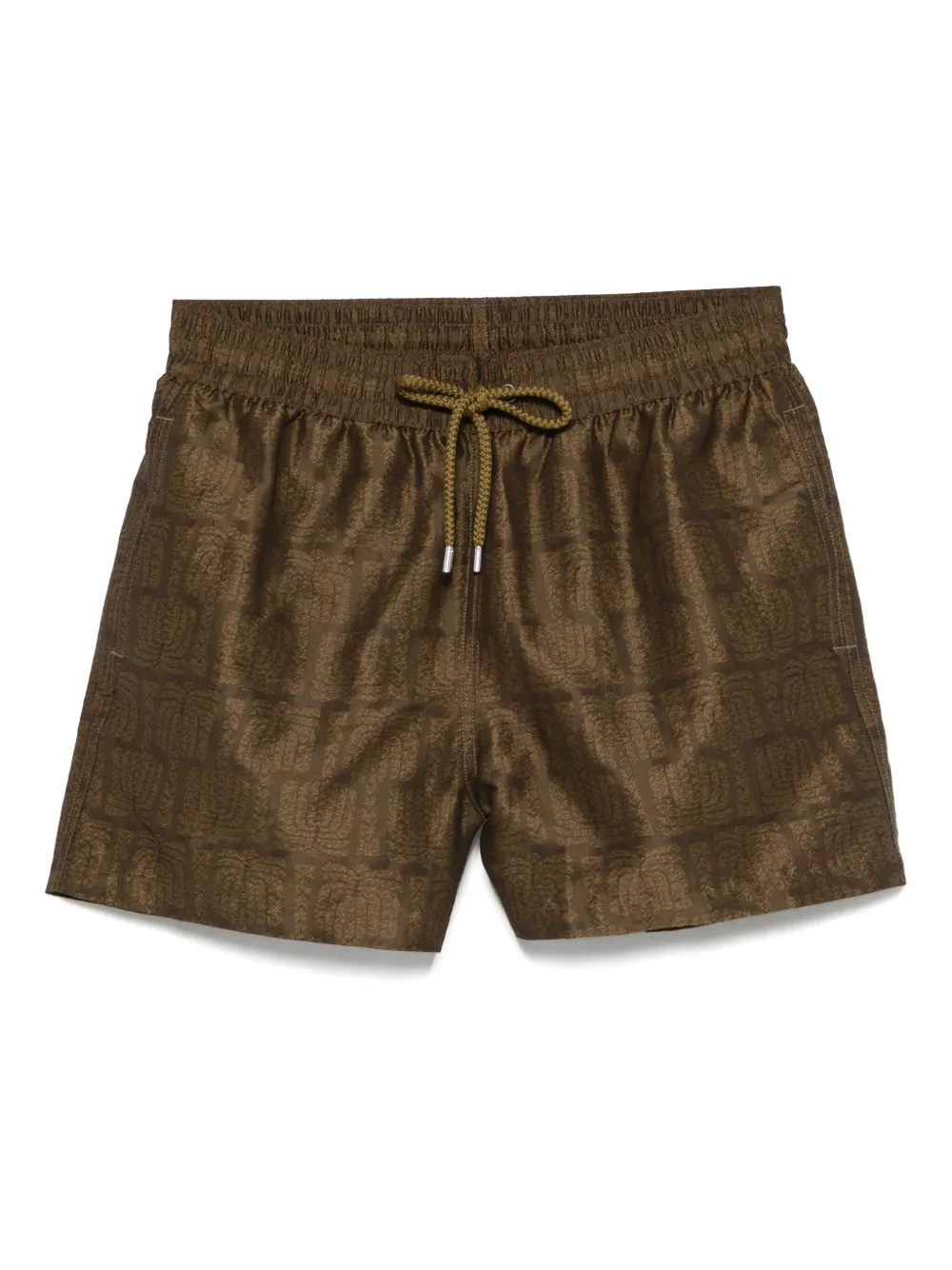 Frescobol Carioca shorts de playa con estampado gráfico | marrón | Image 1