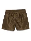 Frescobol Carioca graphic-print swim shorts - Brown