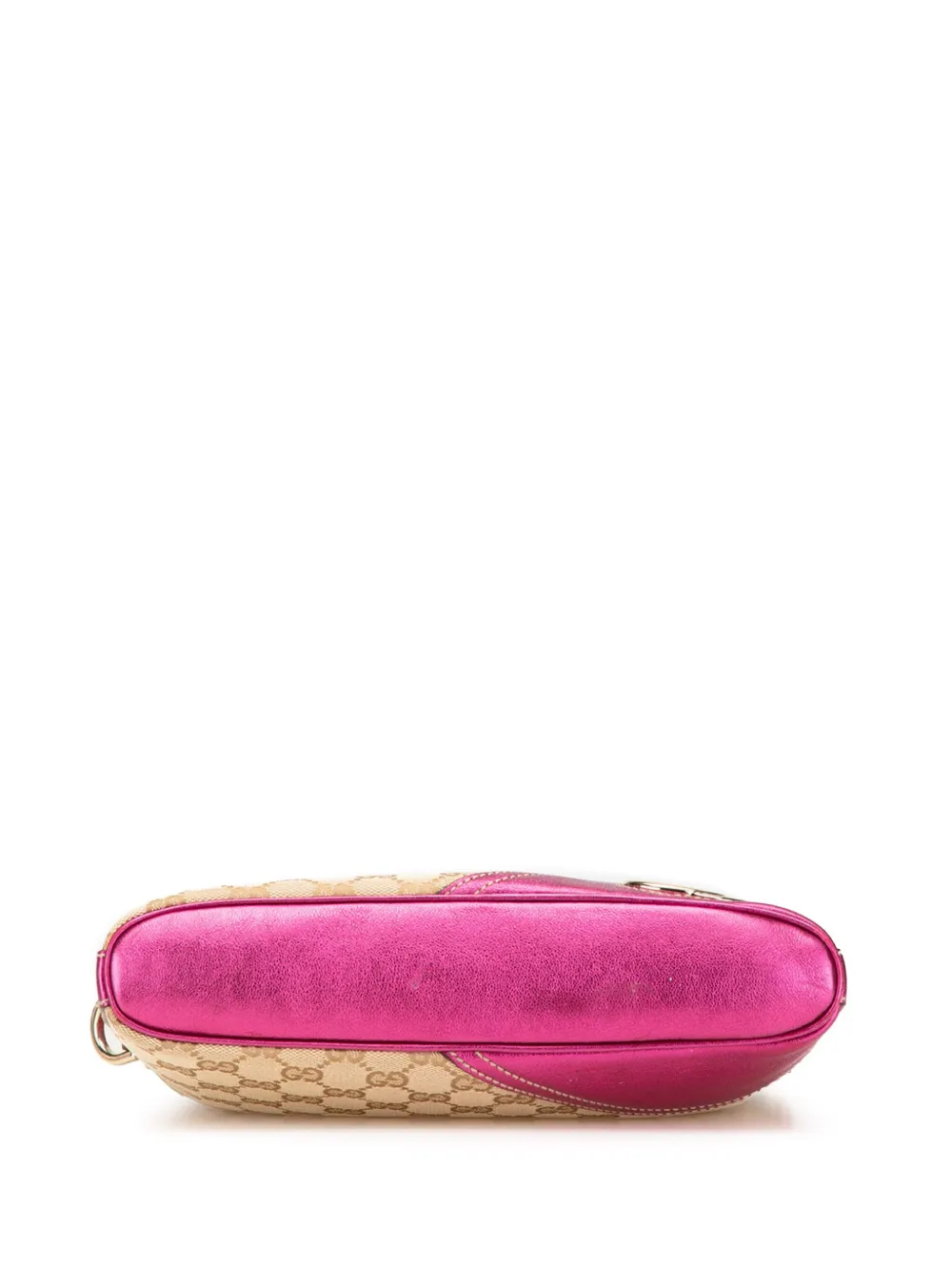 Pre-owned Gucci 2000-2015 Gg Canvas New Britt Shoulder Bag In Pink