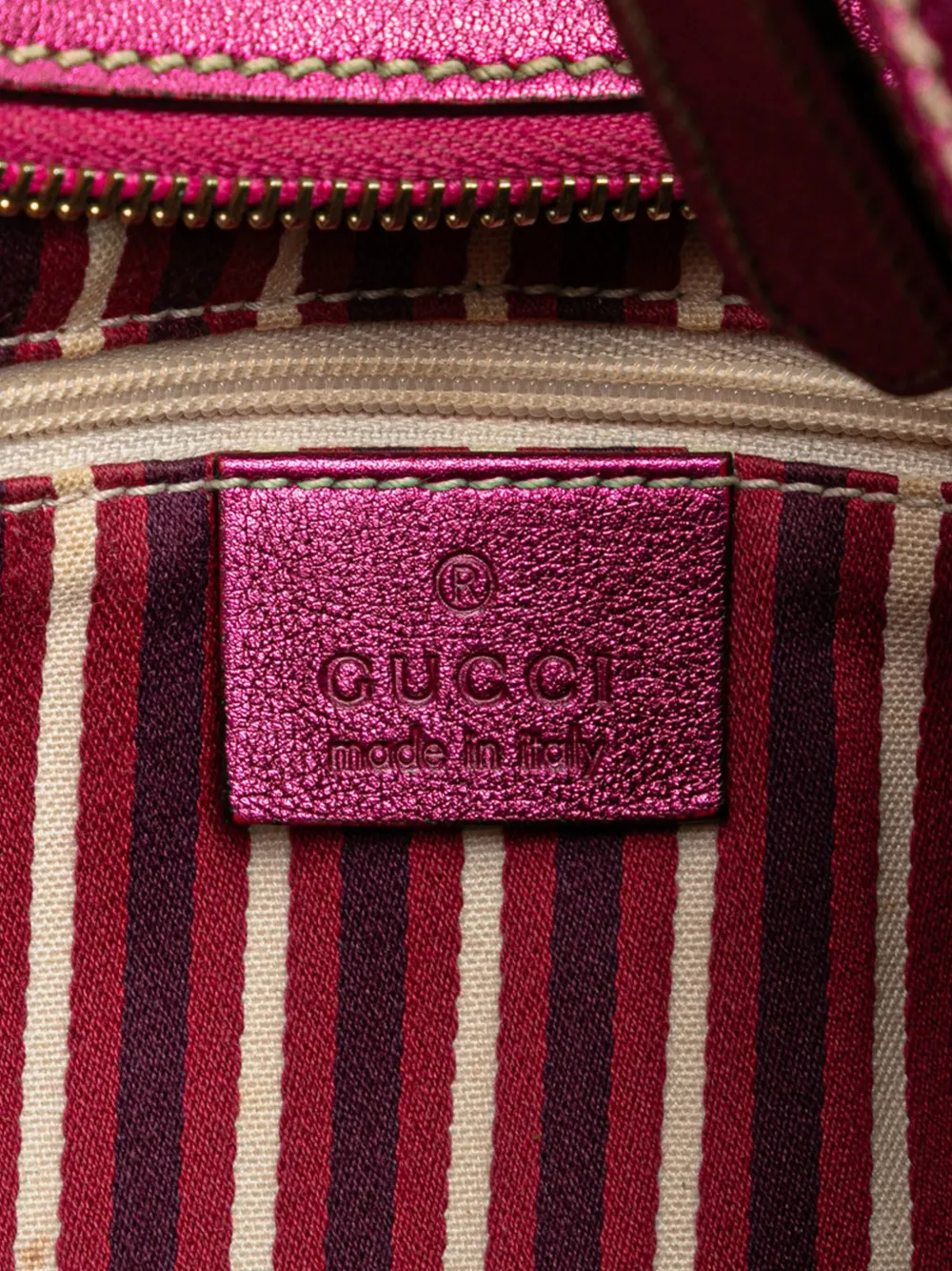 Pre-owned Gucci 2000-2015 Gg Canvas New Britt Shoulder Bag In Pink
