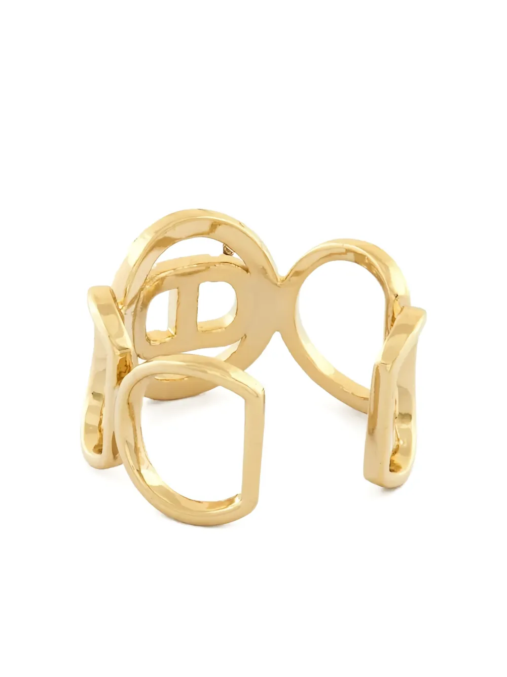 Twinset Embellished Open Ring In Gold