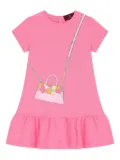 Aigner Kids peplum-hem T-shirt dress - Pink