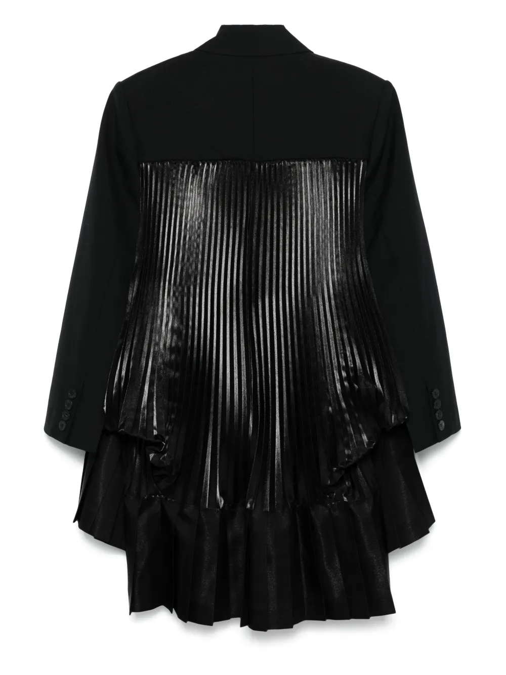 Junya Watanabe Wool Pleated Long Blazer