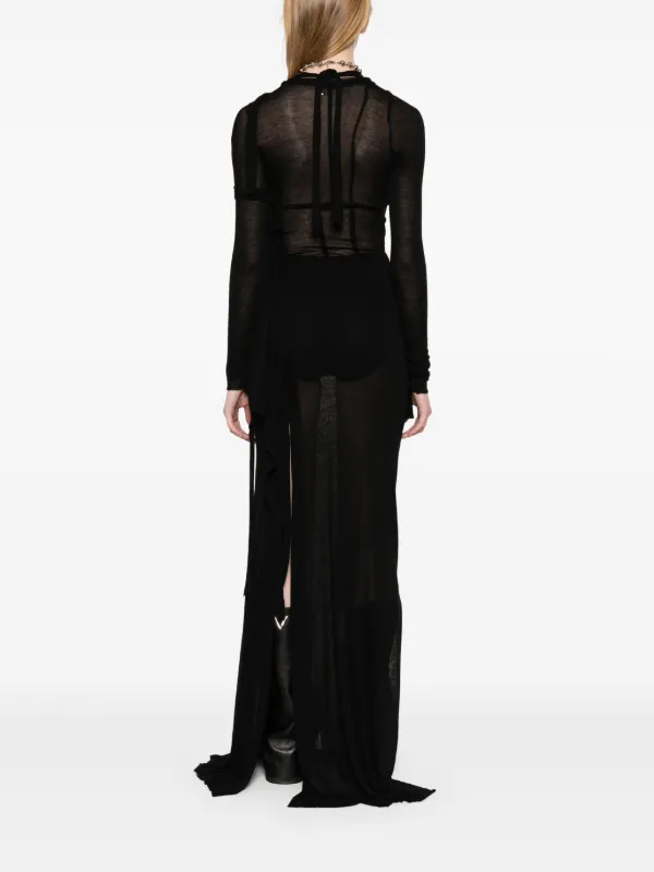 Ottolinger Deconstructed Maxi Dress | Black | FARFETCH