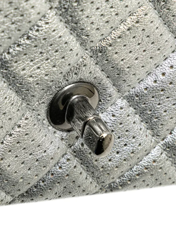 CHANEL Pre-Owned 2014 Mini Perforated Lambskin Punch Flap