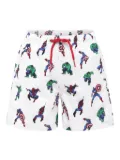 MC2 Saint Barth Kids graphic-print swim shorts - White