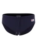 MC2 Saint Barth Kids logo-patch swim trunks - Blue