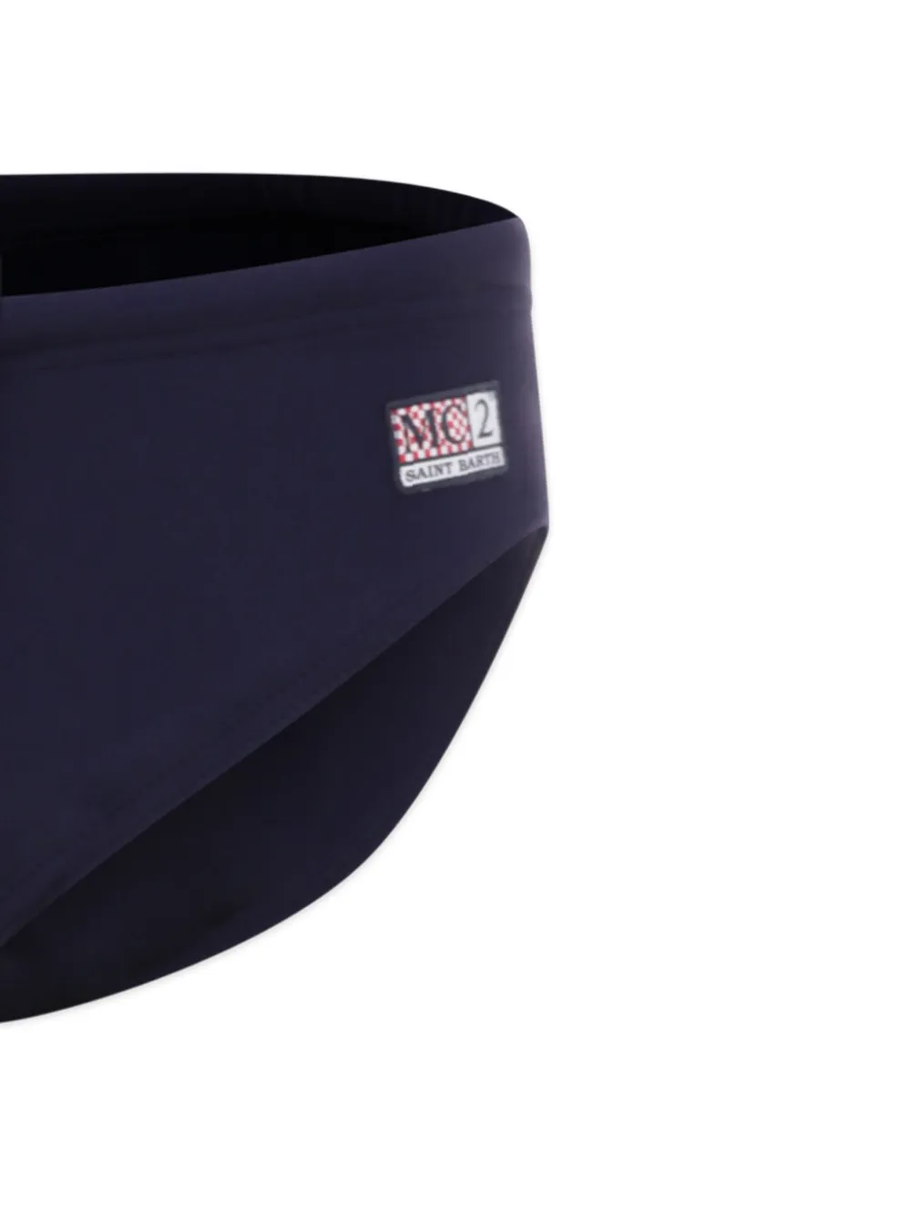 MC2 Saint Barth Kids Zwembroek met logopatch Blauw