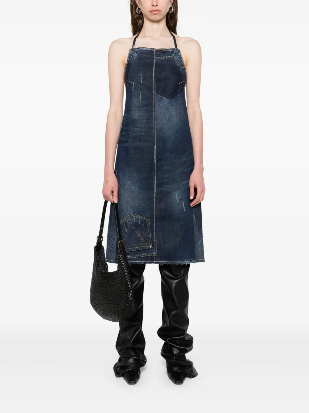 FAÇON JACMIN Rora midi dress - Blauw