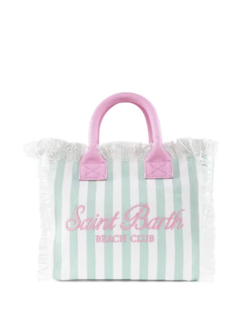 MC2 Saint Barth logo-embroidered beach bag