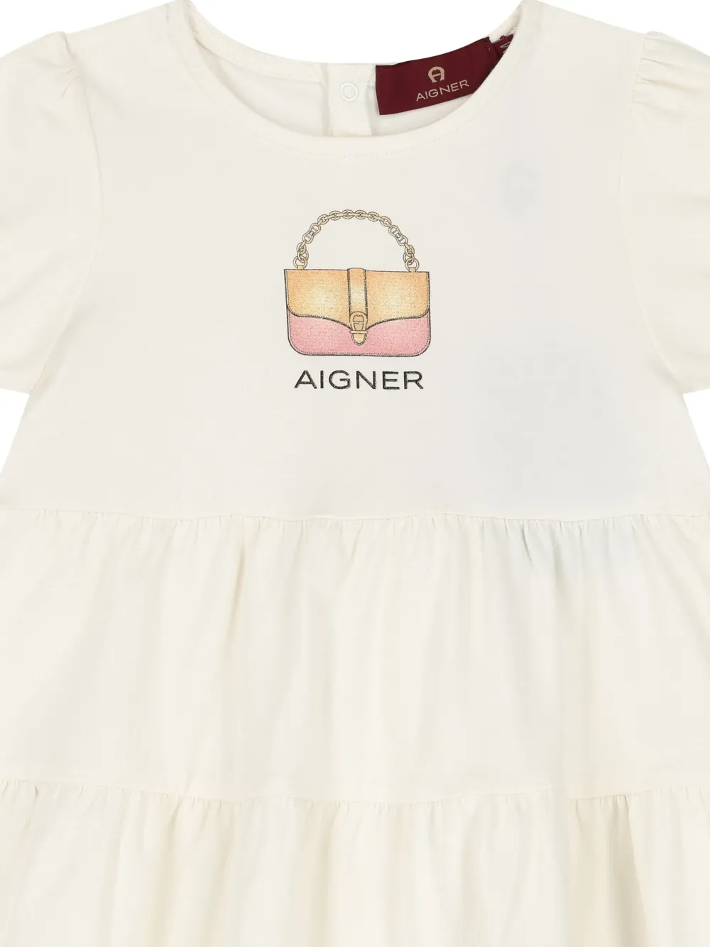 Aigner Kids Gelaagde jurk Wit