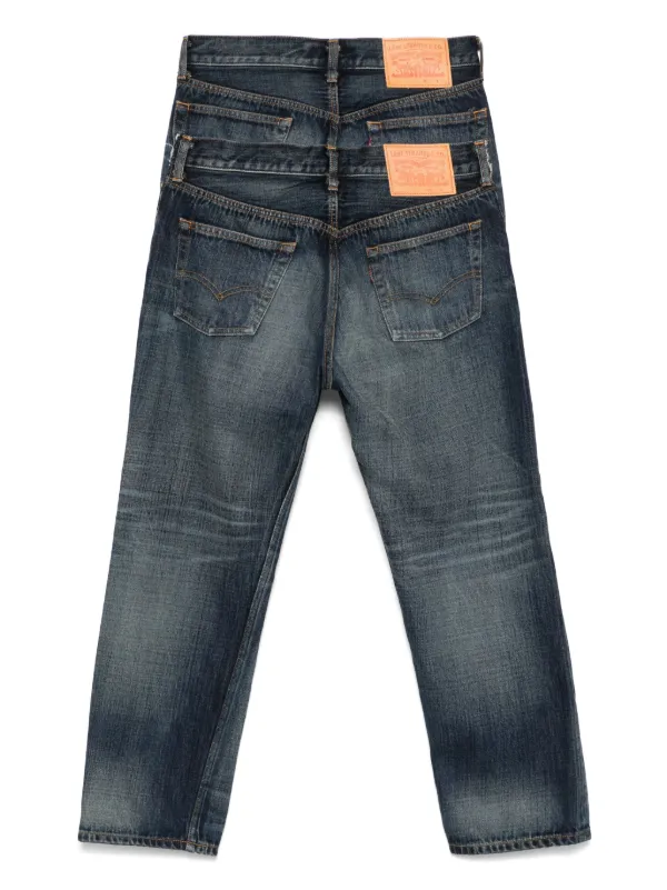 Junya Watanabe MAN ダブルウエスト ジーンズ | ブルー | FARFETCH JP