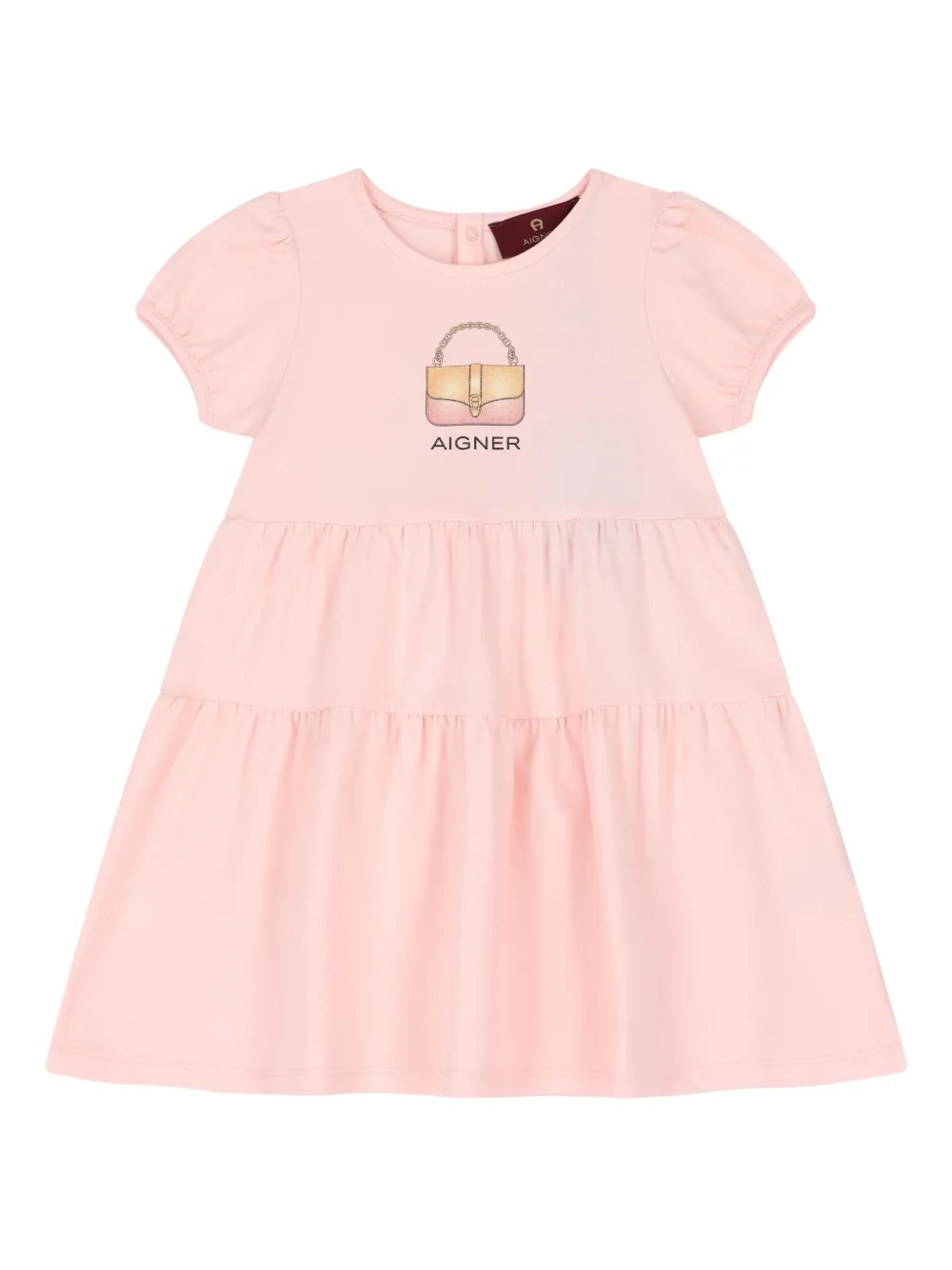 Aigner Kids Gelaagde jurk Roze