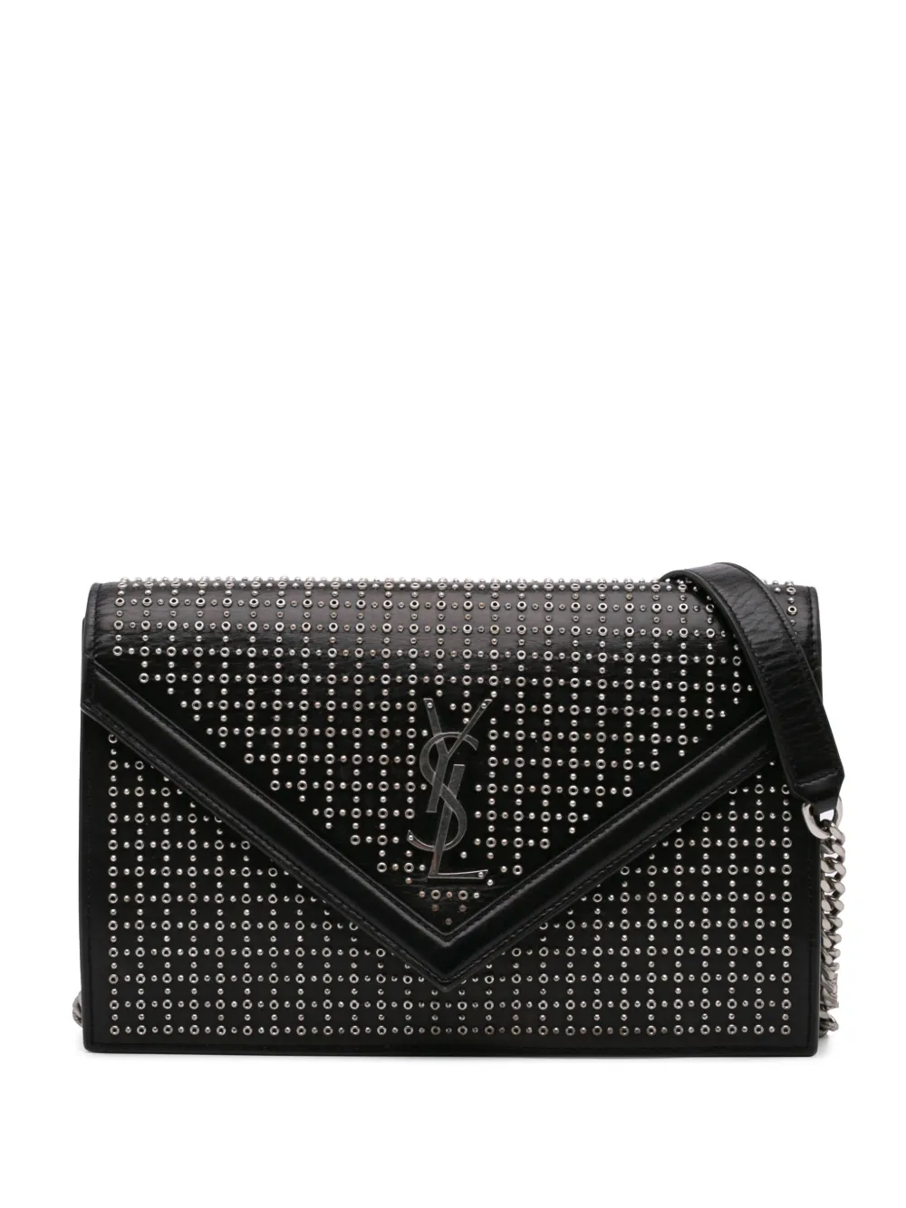 Saint Laurent Pre-Owned 2018 Studded Leather Monogram Le Sept Chain Bag crossbody bag | Black | Image 1