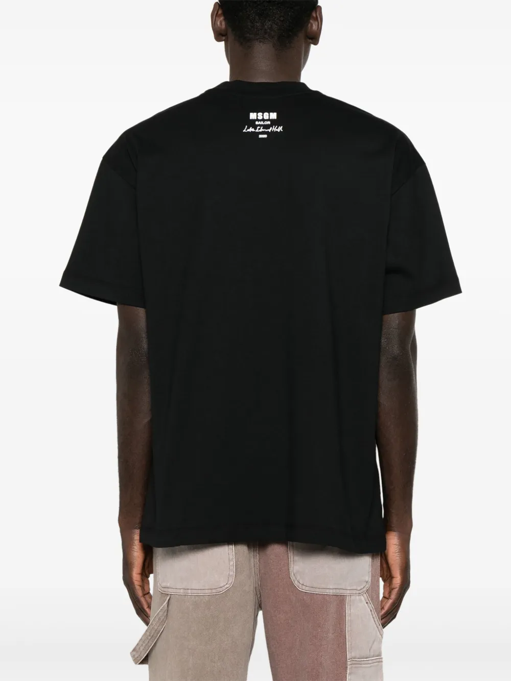 MSGM Sailor T-shirt Zwart