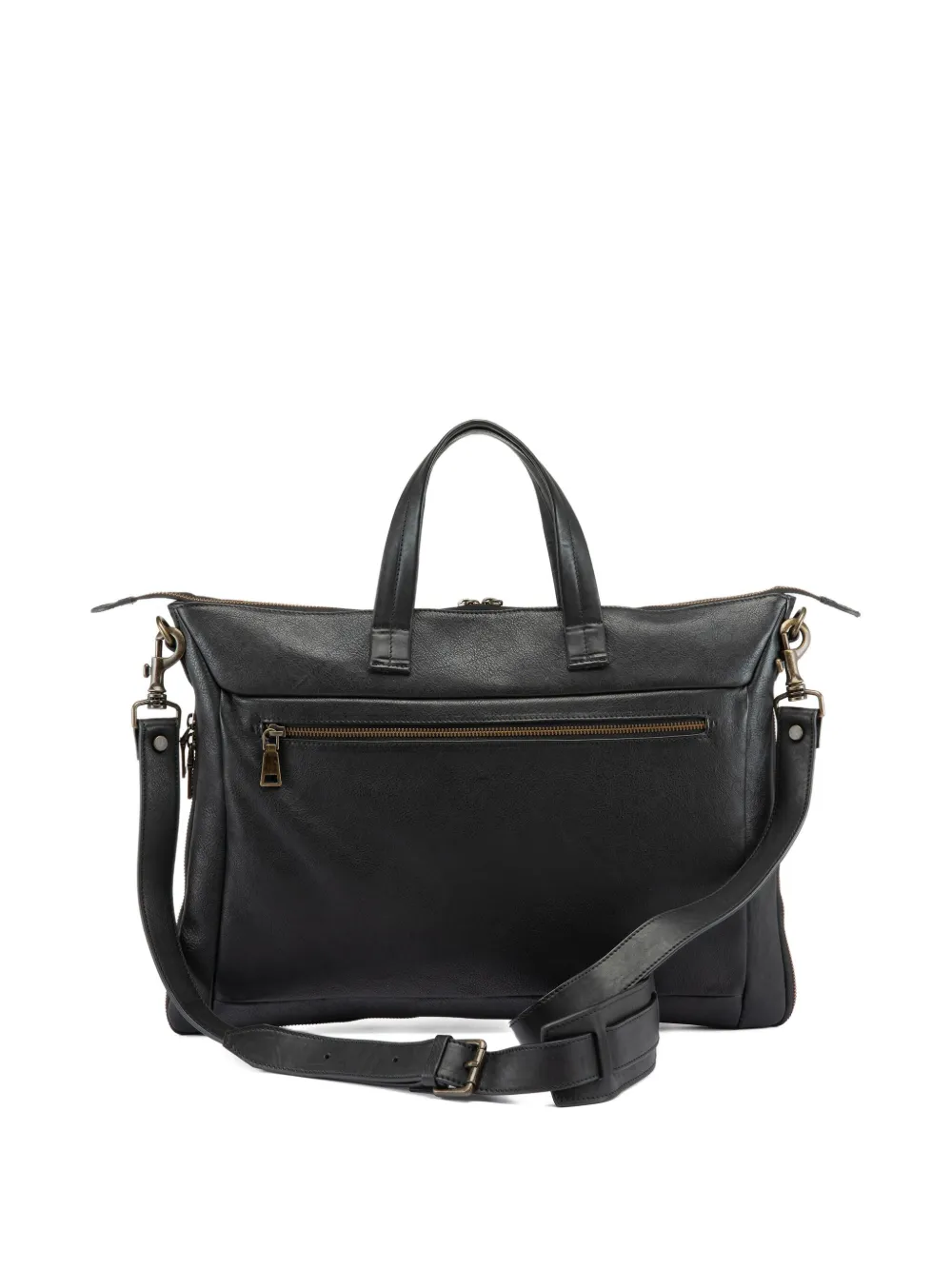 Officine Creative Zip Leather Backpack In Black