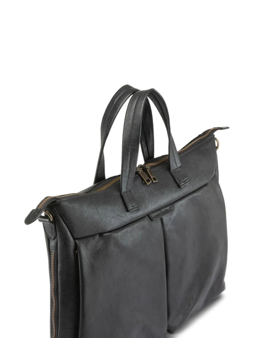Officine Creative Zip Leather Backpack | Black | FARFETCH GE