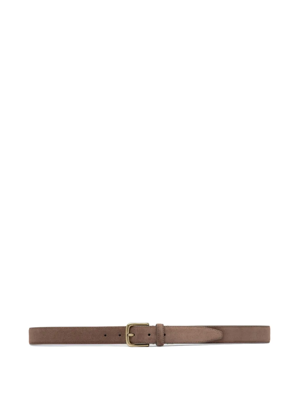 Officine Creative Suède gestreepte riem Beige