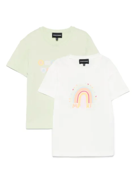 Emporio Armani Kids طقم تيشيرتات بطبعة (قطعتان)