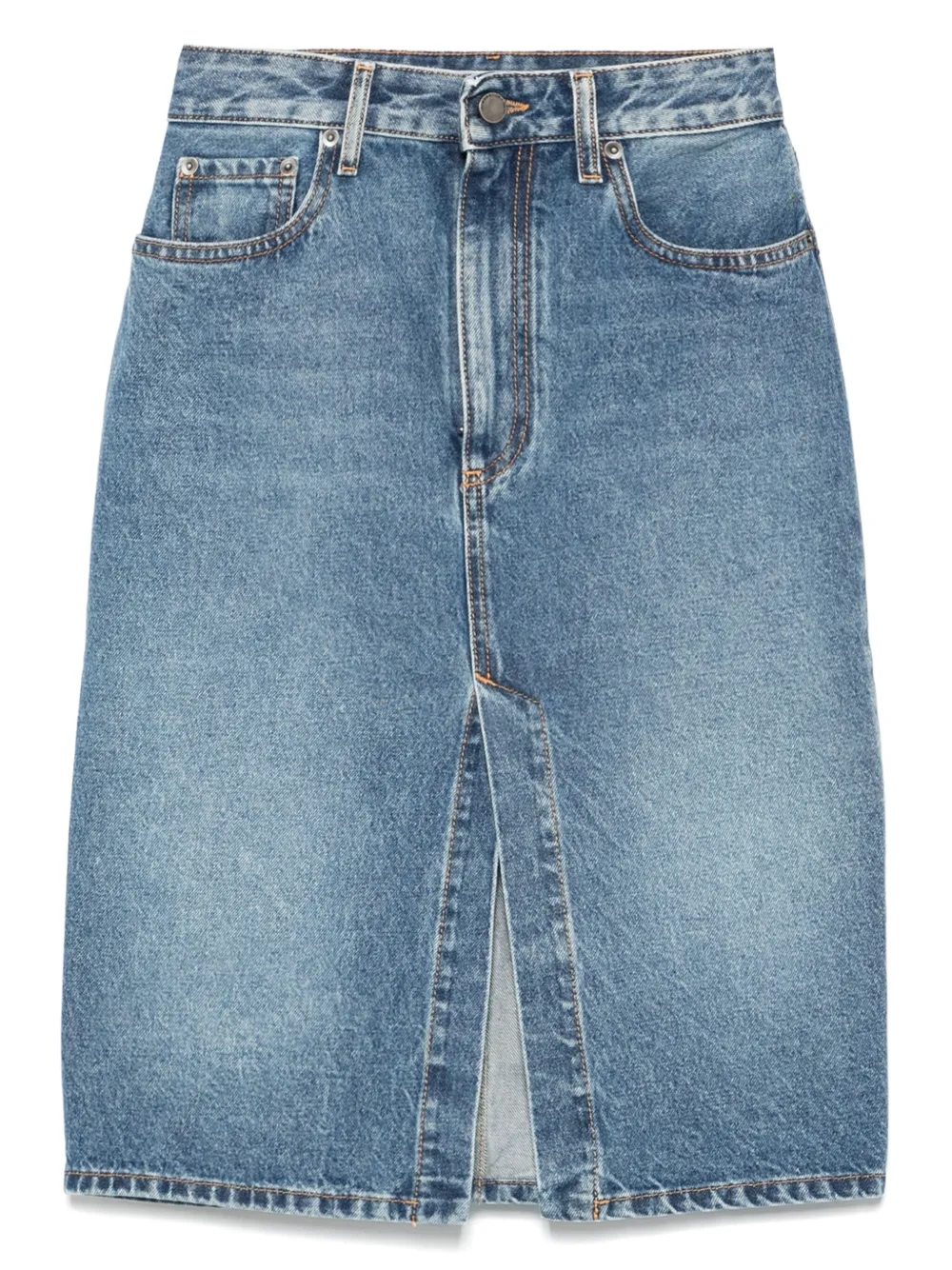 Alessandra Rich Denim kokerrok Blauw