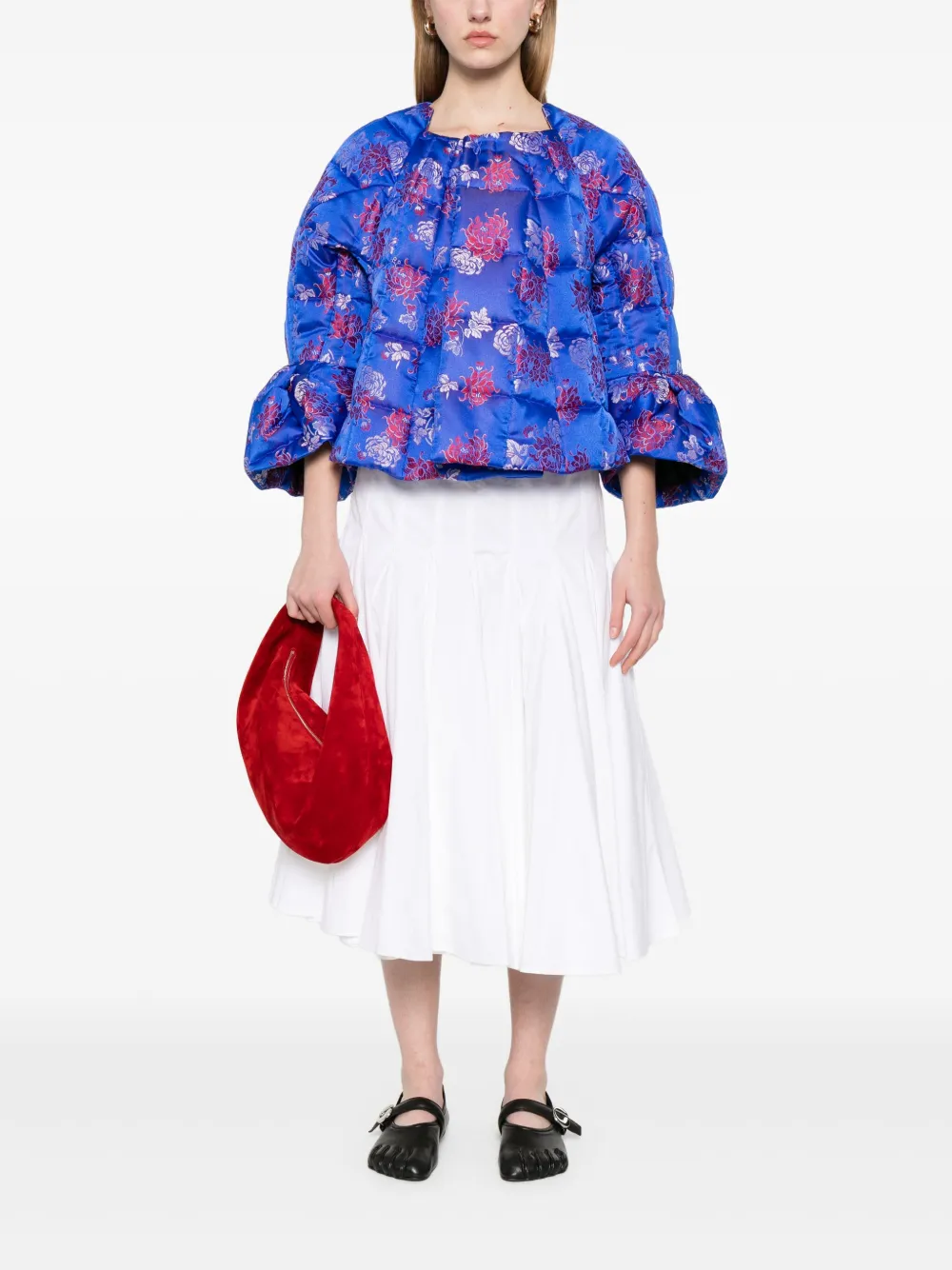 COMME DES GARÇONS FLORAL-JACQUARD JACKET 