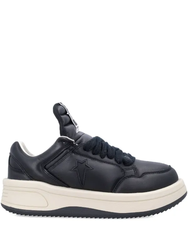 Rick Owens DRKSHDW レザースニーカー | ブラック | FARFETCH JP