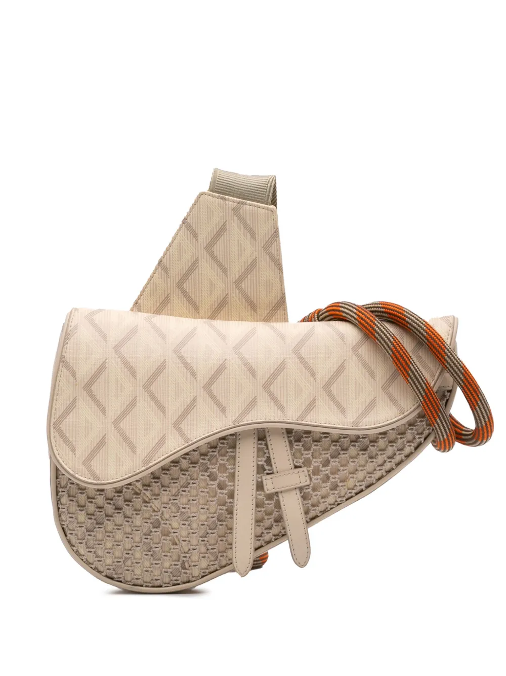 Christian Dior Pre-Owned 2022 コーテッドキャンバス CD ダイヤ ノーティック サドル ショルダーバッグ - Christian Dior Pre-Owned 2022 コーテッドキャンバス CD ダイヤ ノーティック サドル ショルダーバッグ -