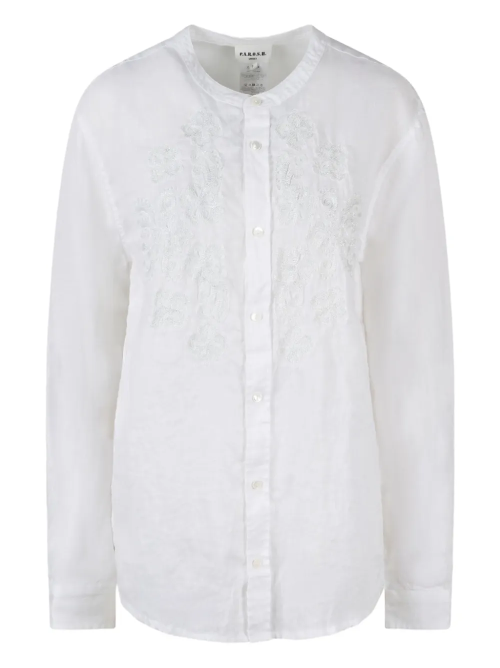 P.A.R.O.S.H. camisa de lino | blanco | Image 1