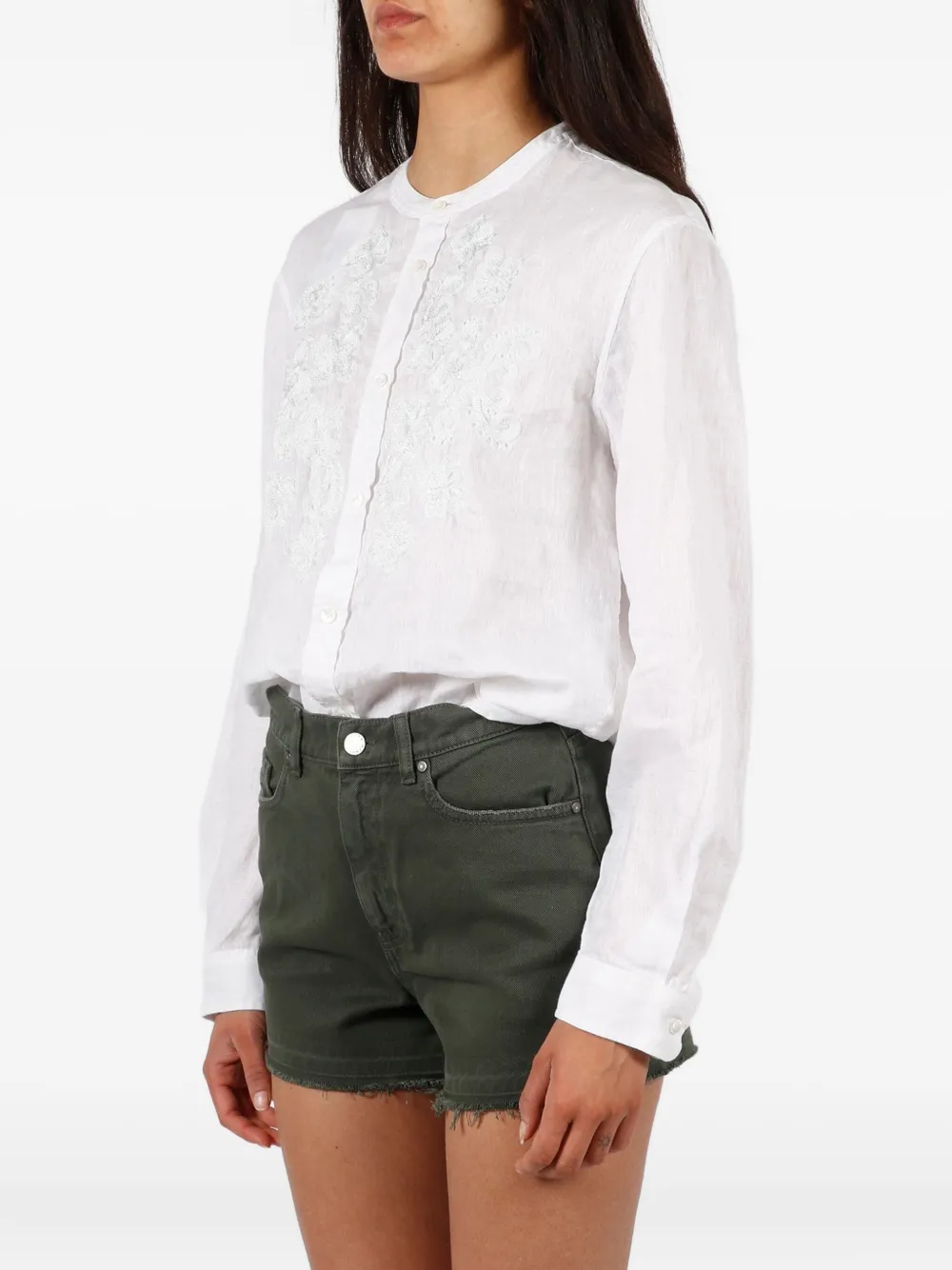 P.A.R.O.S.H. Linnen shirt Wit