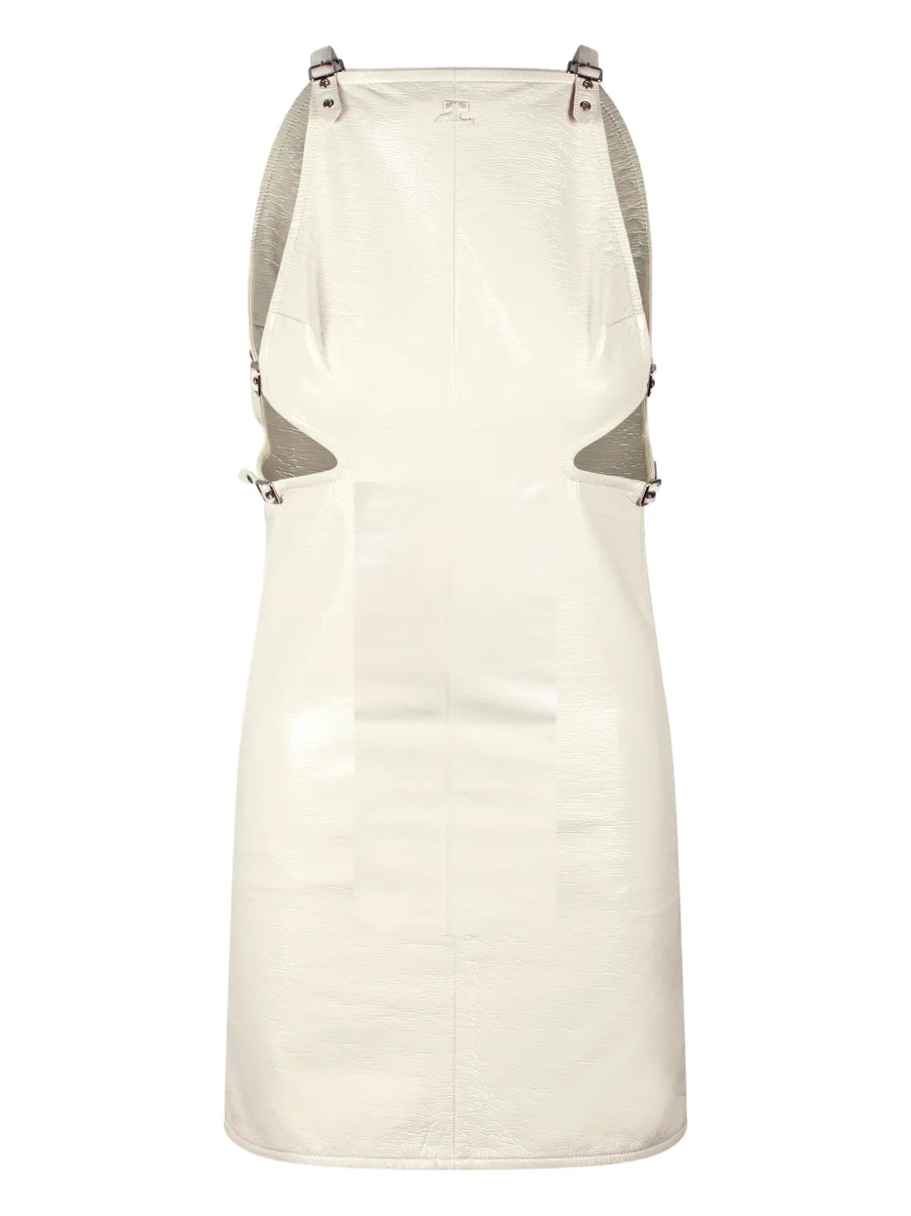 Courrèges cut-out mini dress Wit