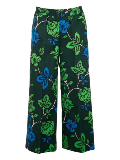P.A.R.O.S.H. floral-print cotton trousers