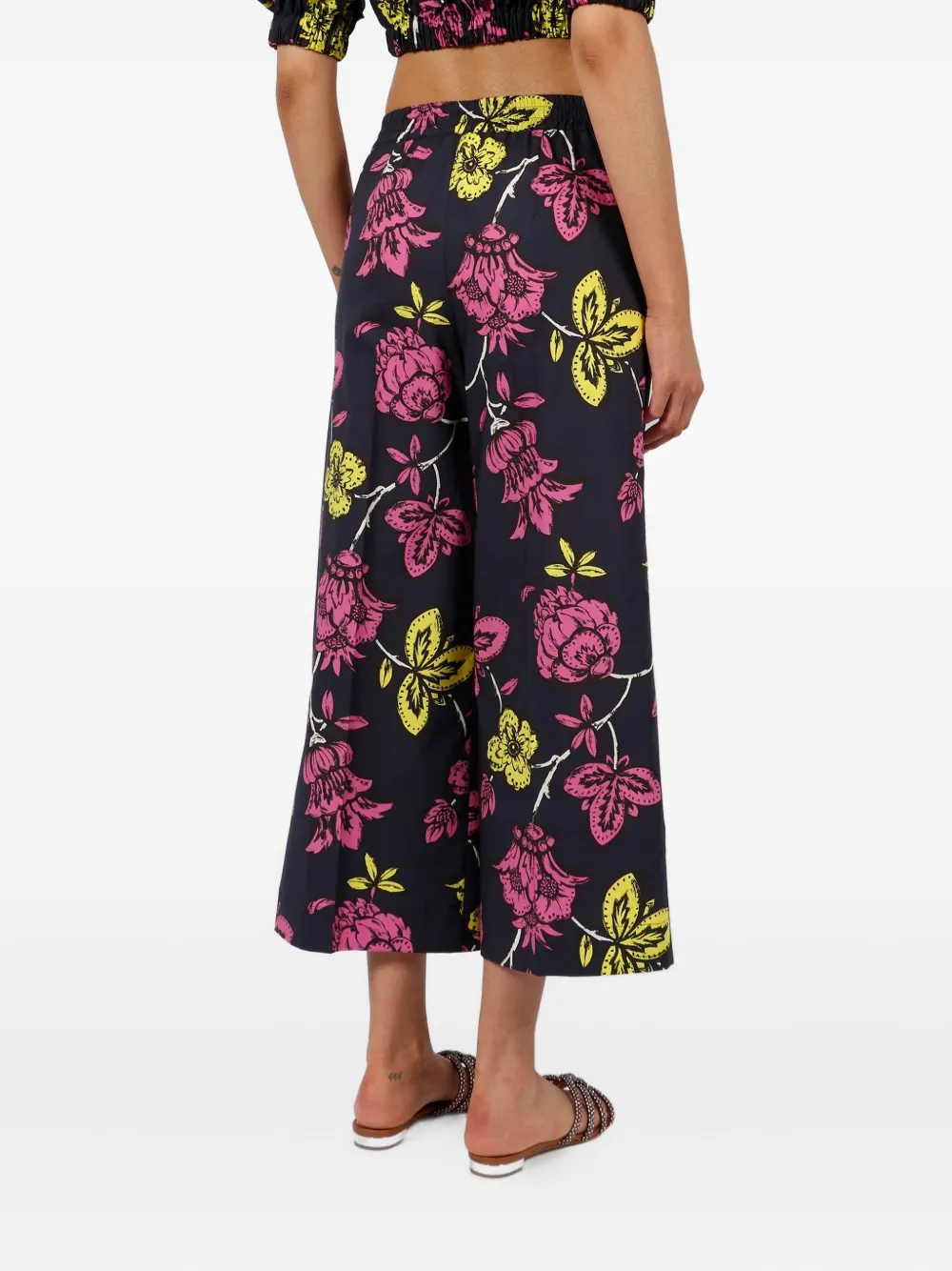 P.A.R.O.S.H. Katoenen cropped broek Blauw